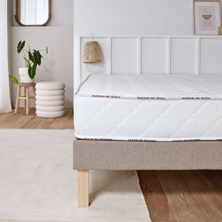 Matelas latex 2x80x200 ergonomique, confort moelleux et soutien ferme