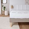 Matelas latex 2x80x200 ergonomique, confort moelleux et soutien ferme