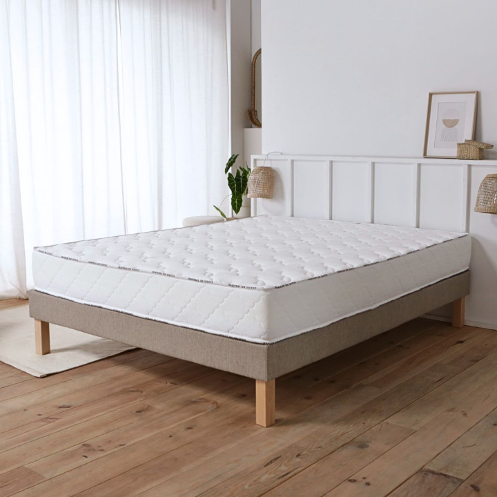 Matelas haut de gamme 80x200 avec mousse mémoire de forme et soutien ferme en latex