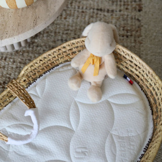 Matelas couffin 30x66 en bambou naturel pour bébé
