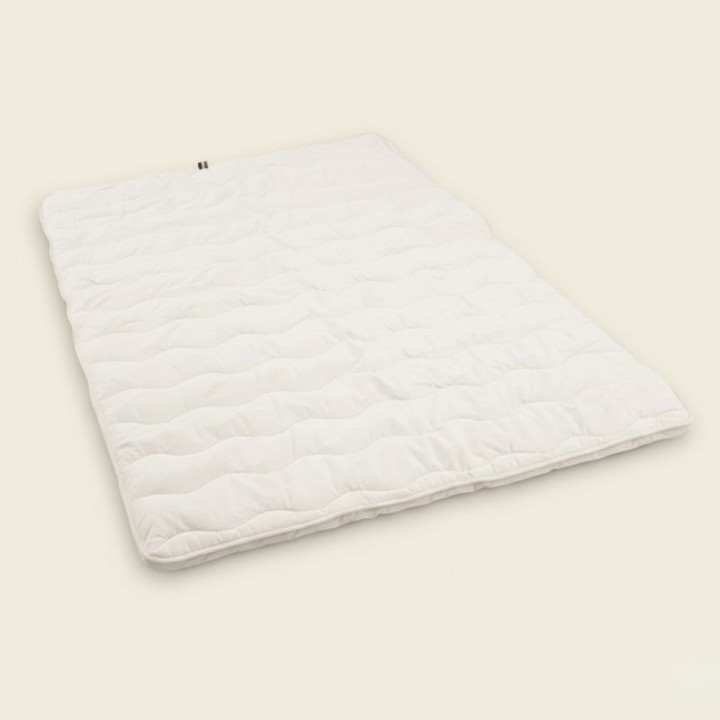 Sur-matelas en coton bio et laine vierge