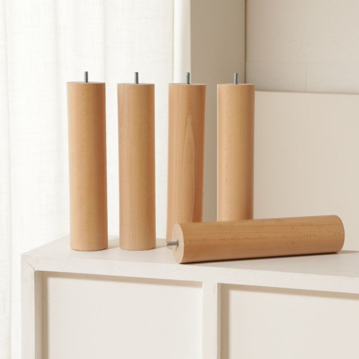 5 Pieds de sommier hauteur 30 centimètres