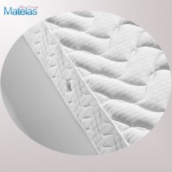 Matelas 180x210 mousse confort équilibré, mousse de haute résilience 18 cm