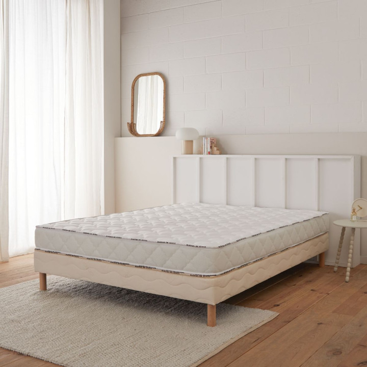 Ensemble Matelas Latex et Sommier Tapissier