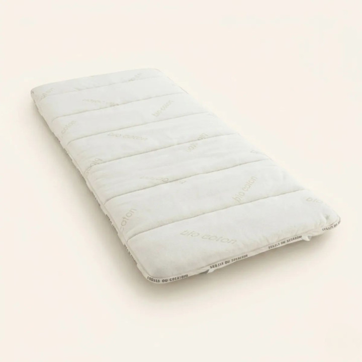 Surmatelas sur mesure laine & coton bio