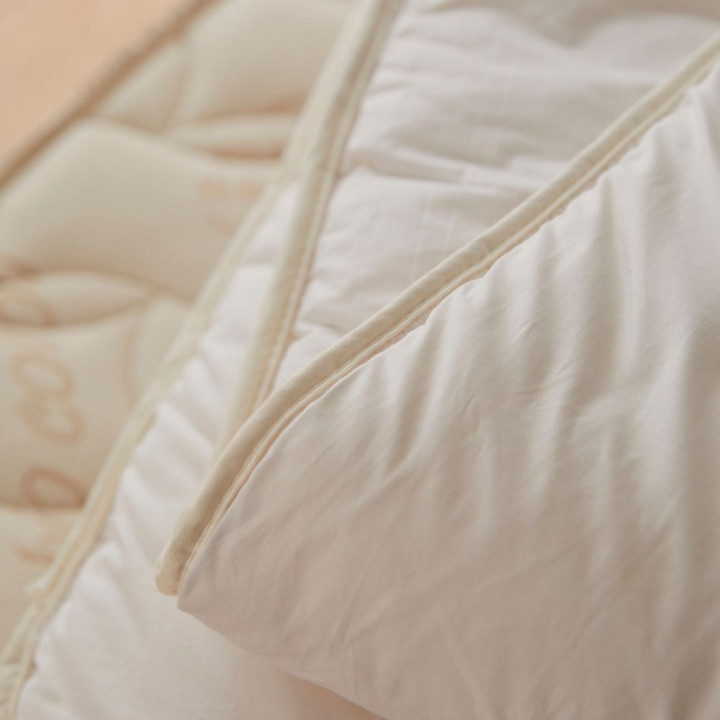 Enveloppe de couette en percale de coton bio certifie GOTS