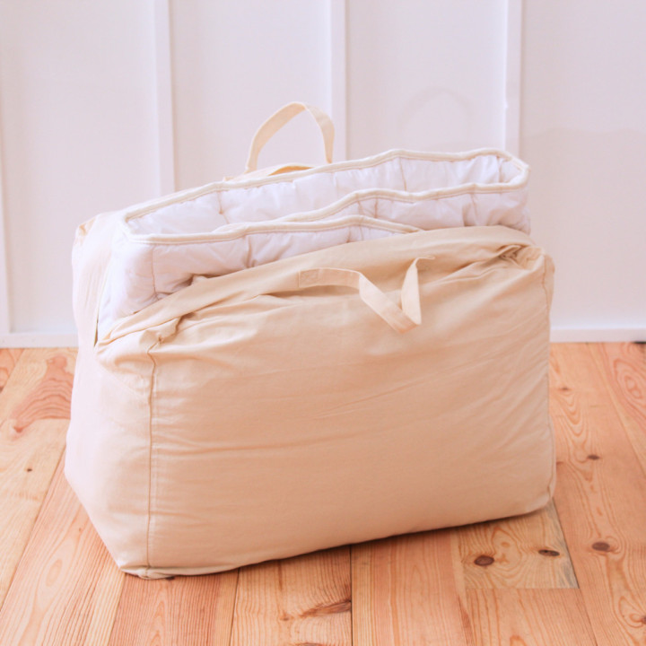 housse de rangement couette en coton