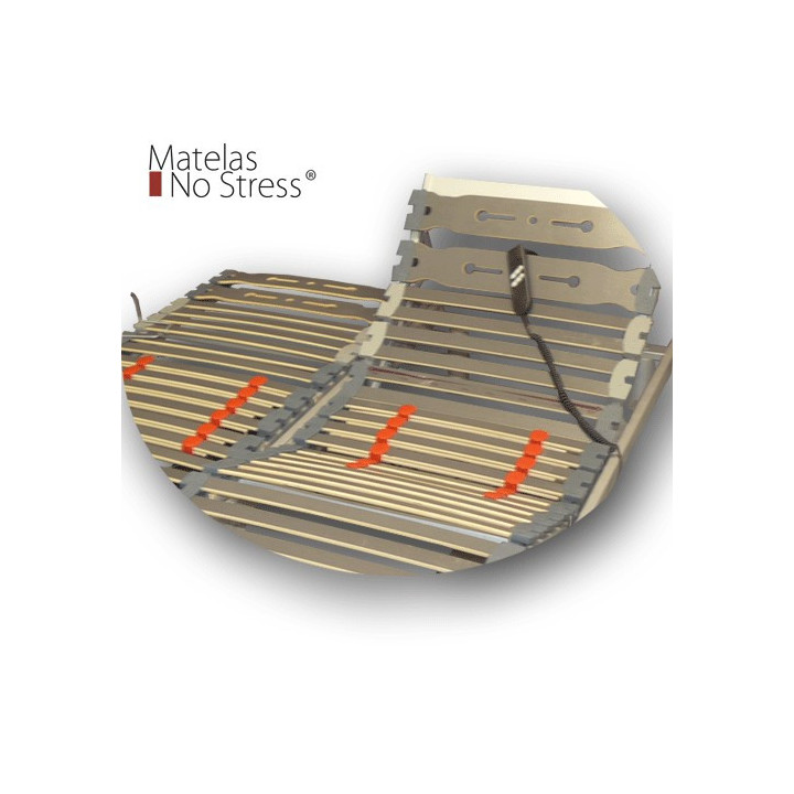 Sommier Plat 80x190 Encastrable Electrique Gris