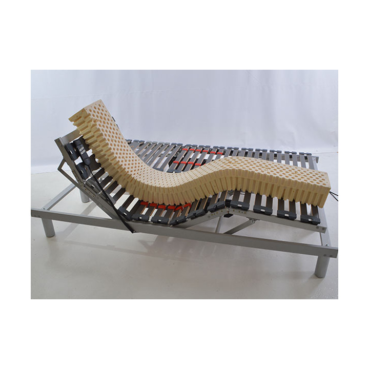 Sommier de Relaxation Electrique 90x210 Encastrable Gris