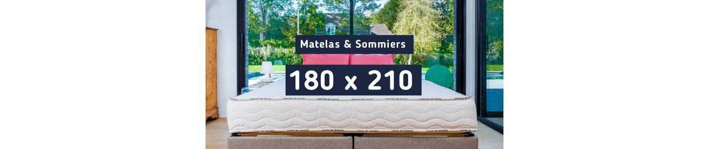Matelas 180x210 et Sommier 180x210