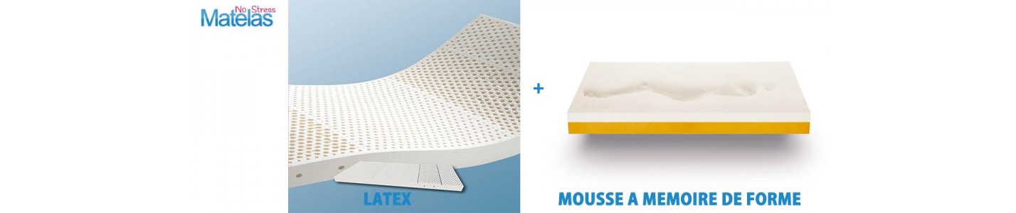 Matelas Orthopédique latex mousse mémoire de forme