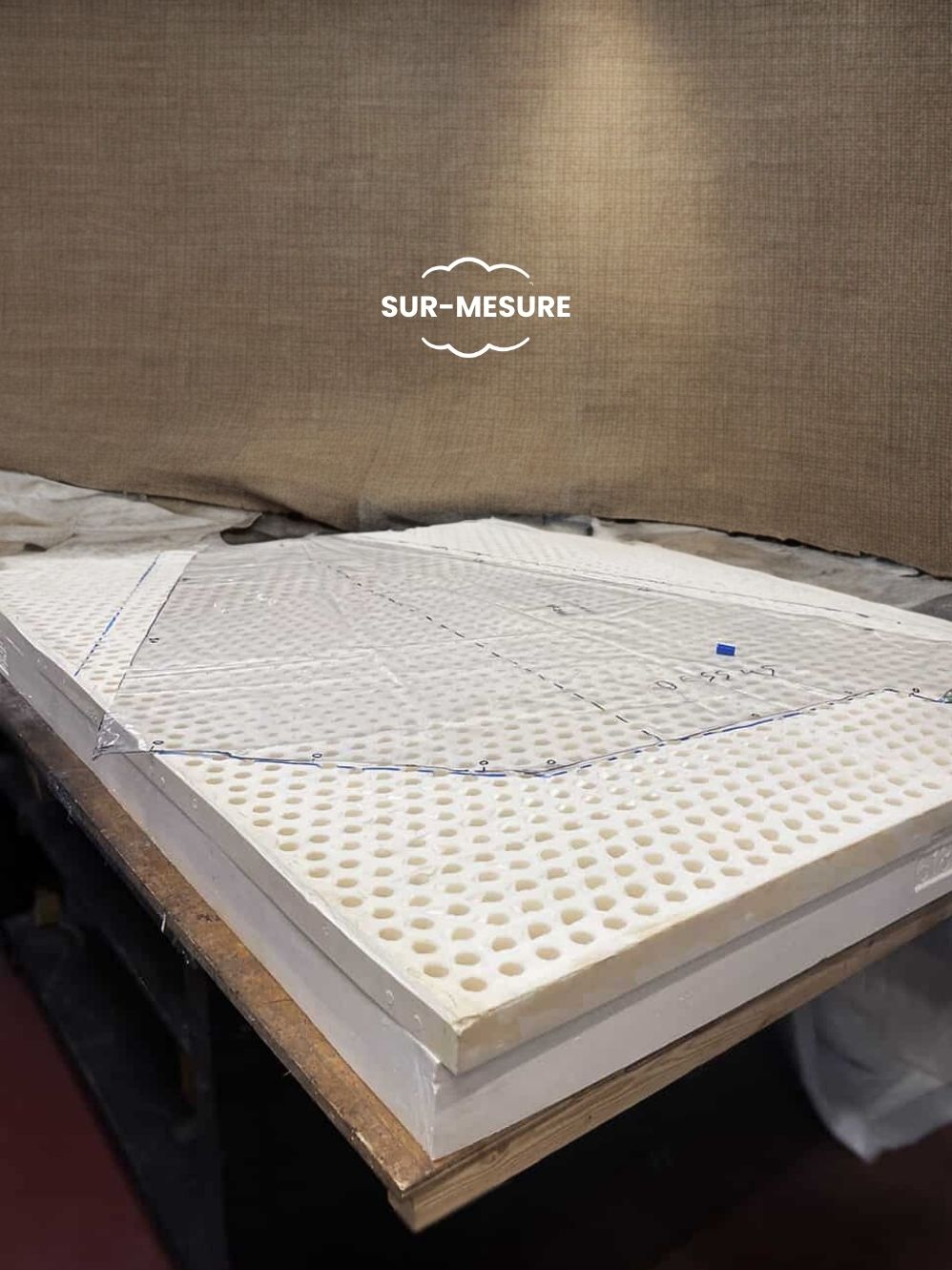 tracé matelas sur-mesure