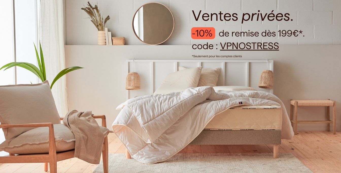 offre ventes privées été 2025 matelas nostress