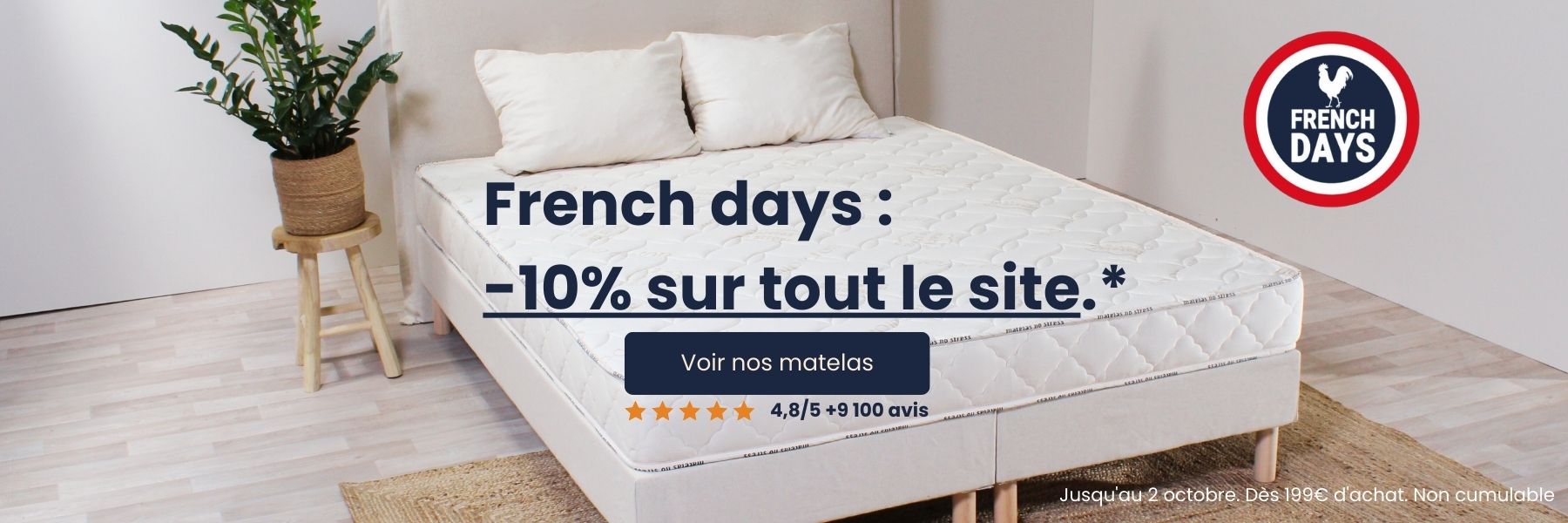 offre french days 2023 matelas no stress