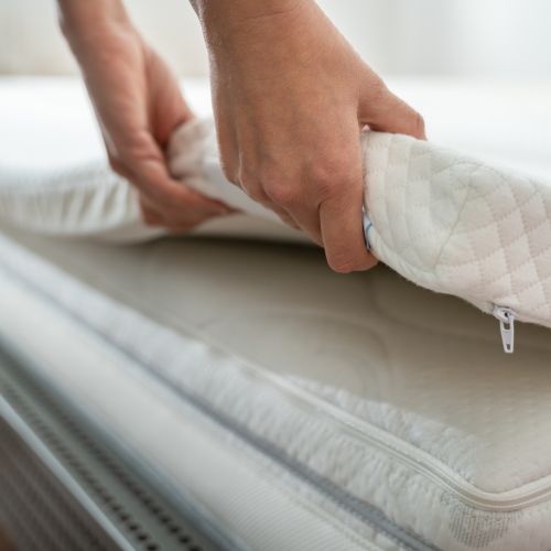 Surmatelas à mémoire de forme bambou