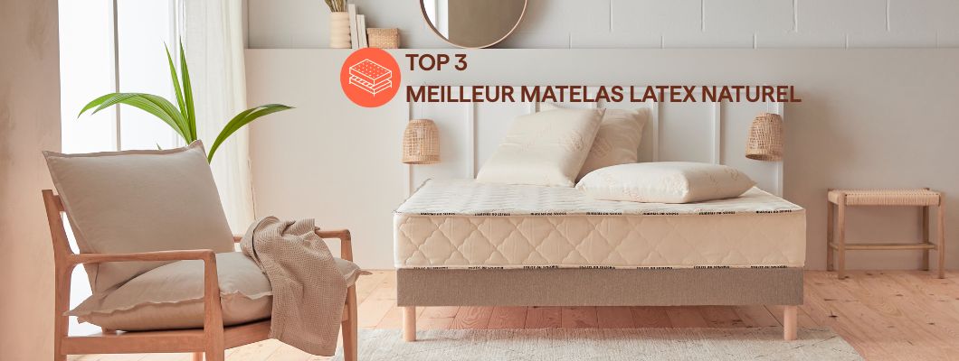 Bannière Top 3 Matelas Latex Naturel