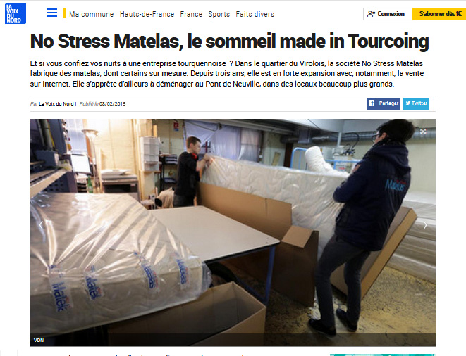 la voix du nord matelas no stress