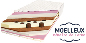 Matelas luxe de nouvelle génération confort enveloppant mémoire de forme