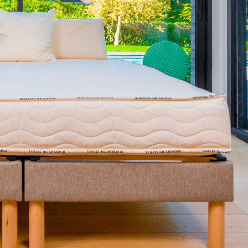 Matelas artisanal laine/coton pour lit 1 personne