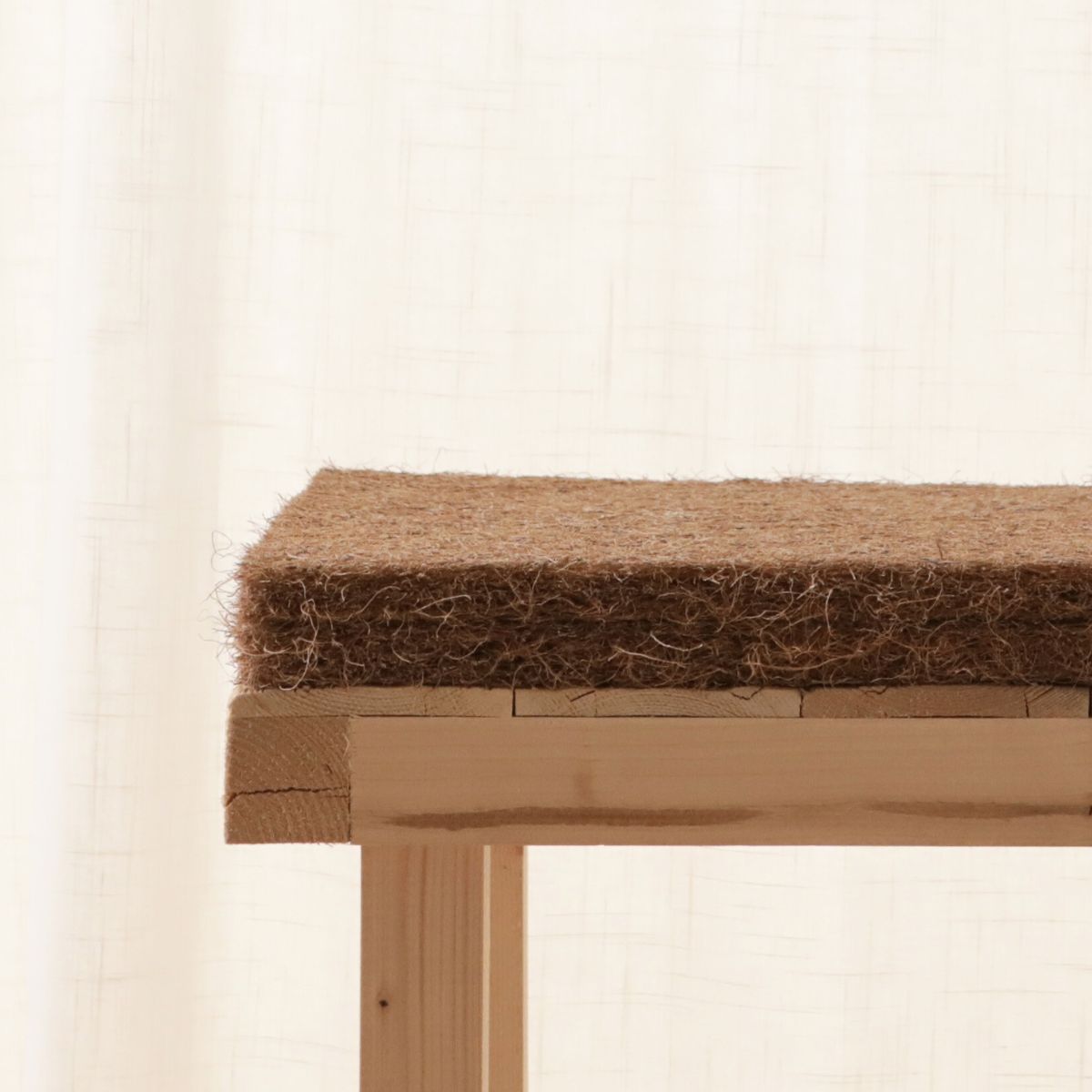 Plaque fibre de coco naturelle 4 cm sur-mesure